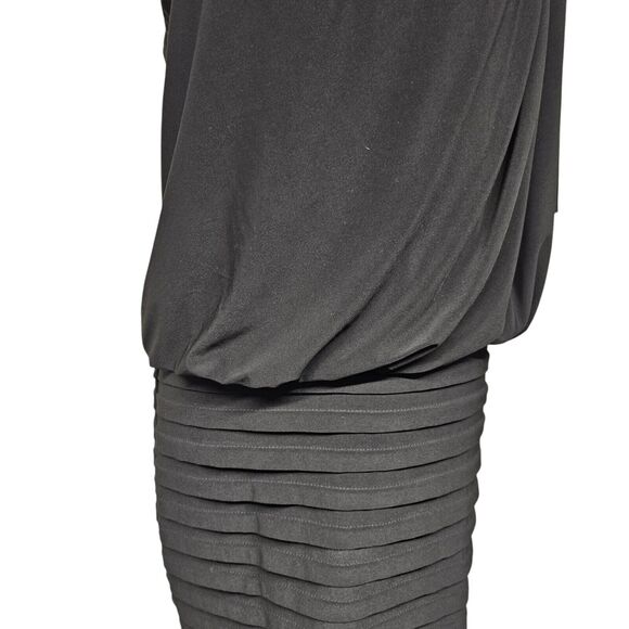 Vintage Xscape Women Y2K Dress Size 12 Pleated One Shoulder Mini Fairy Grunge - Picture 3 of 5